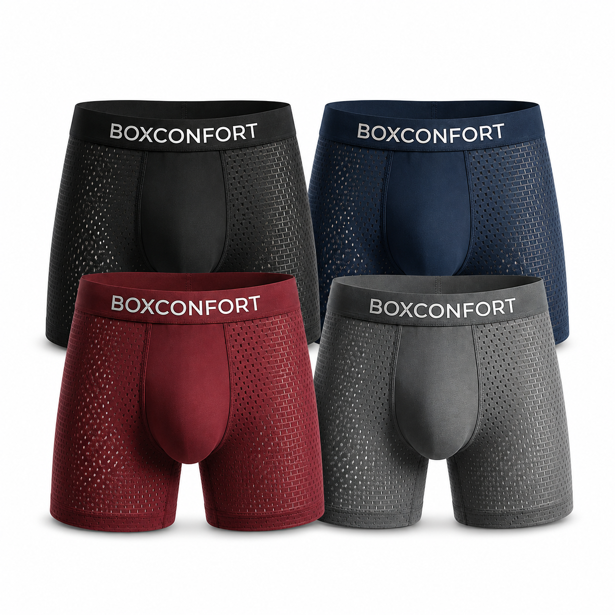 Lot de 4 Boxers Confort Responsable
