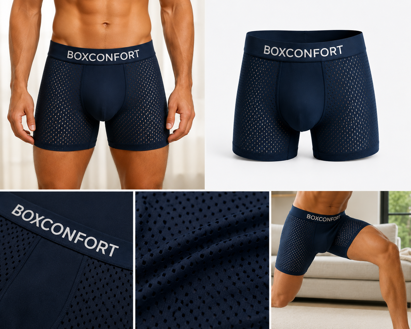 Lot de 4 Boxers Confort Responsable
